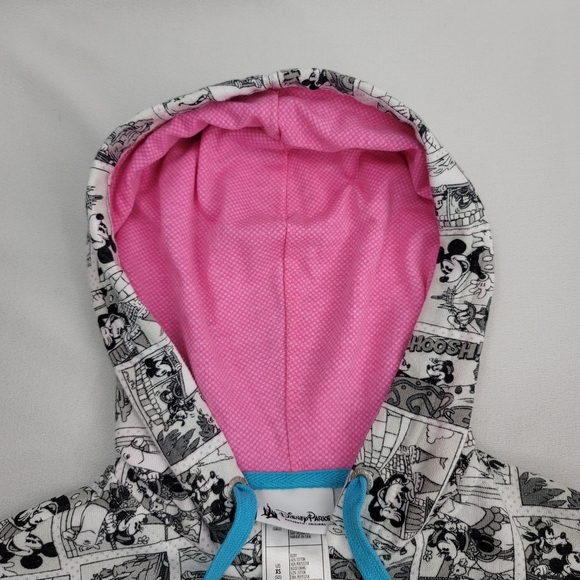 Disney Parks Retro Comic Book Graphic Print Full Zip Hoodie Sz XS - Picture 9 of 16